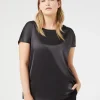 Marina Rinaldi T-shirt en crêpe de jersey NOIR New