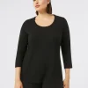 Marina Rinaldi T-shirt en jersey NOIR Outlet