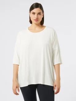 Marina Rinaldi T-shirt en jersey BLANC New