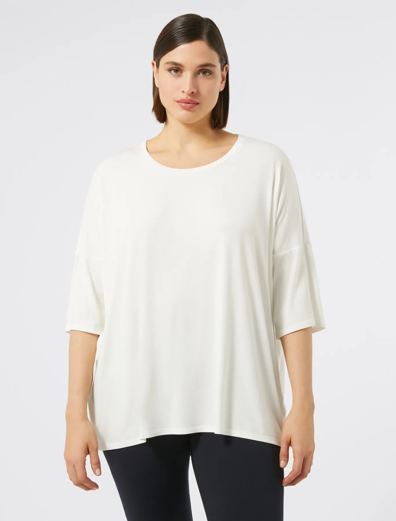 Marina Rinaldi T-shirt en jersey BLANC New