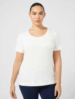 Marina Rinaldi T-shirt en jersey BLANC Outlet