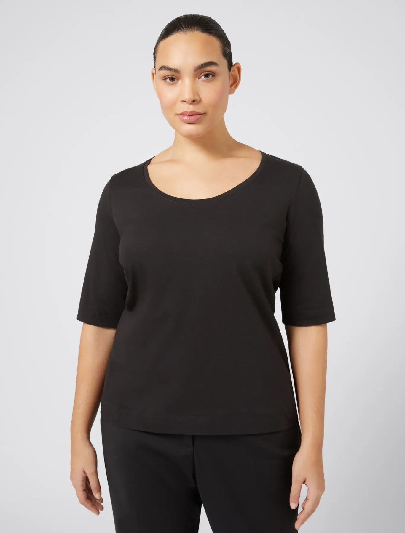 Marina Rinaldi T-shirt en jersey NOIR Hot