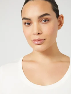 Marina Rinaldi T-shirt en jersey BLANC Outlet