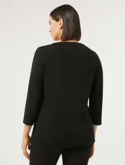 Marina Rinaldi T-shirt en jersey NOIR Outlet