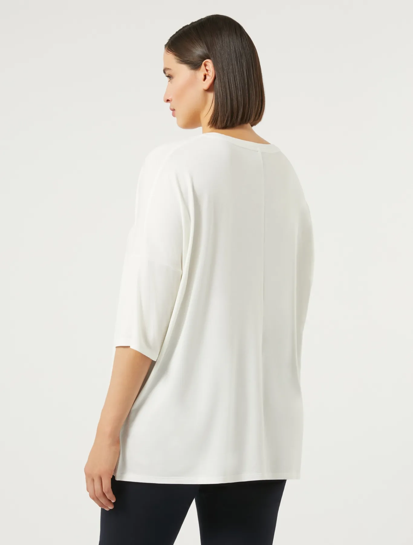 Marina Rinaldi T-shirt en jersey BLANC New