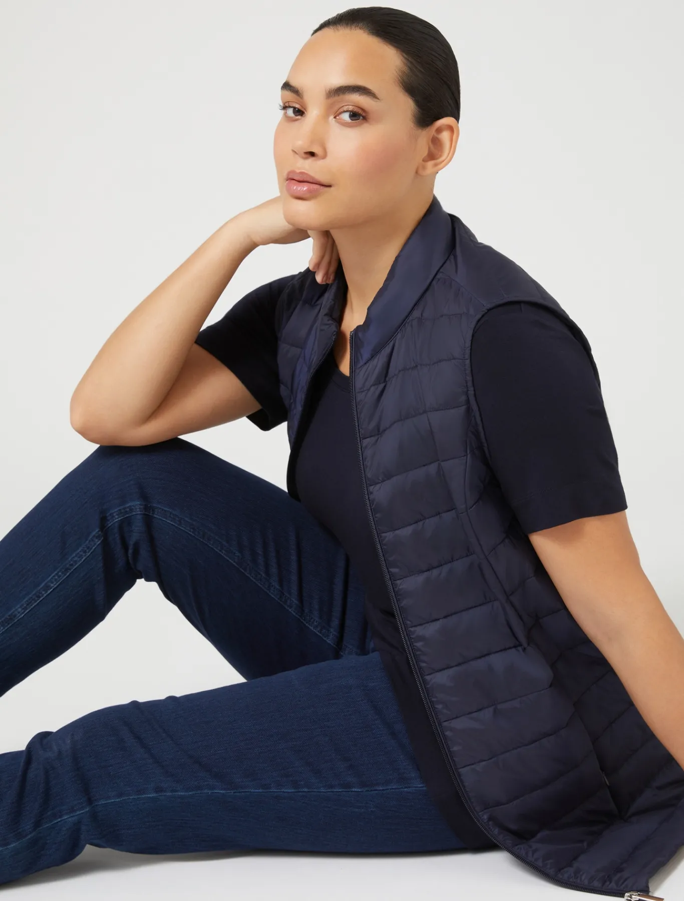 Marina Rinaldi T-shirt en jersey BLEUET Clearance