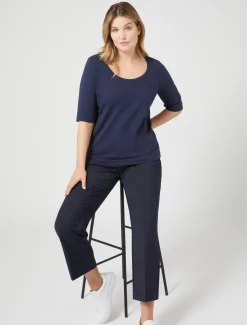 Marina Rinaldi T-shirt en jersey BLEUET Clearance