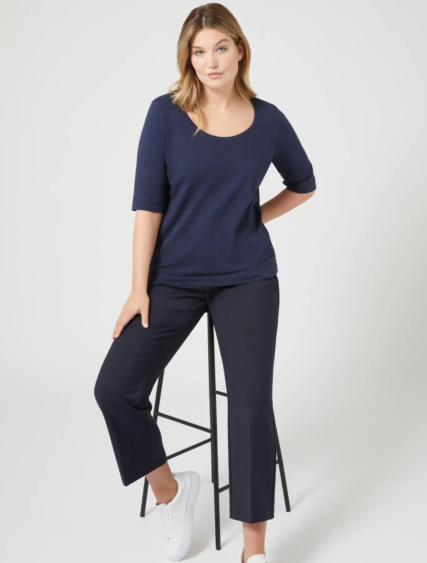 Marina Rinaldi T-shirt en jersey BLEUET Clearance