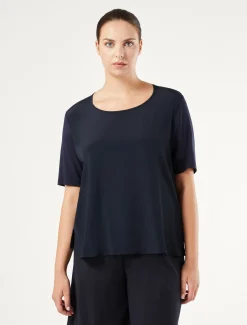 Marina Rinaldi T-shirt en jersey, acétate et soie BLEUMARINE Hot
