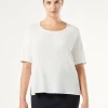 Marina Rinaldi T-shirt en jersey, acétate et soie BLANC Best