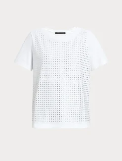 Marina Rinaldi T-shirt en jersey avec strass BLANCNEUTRE Best