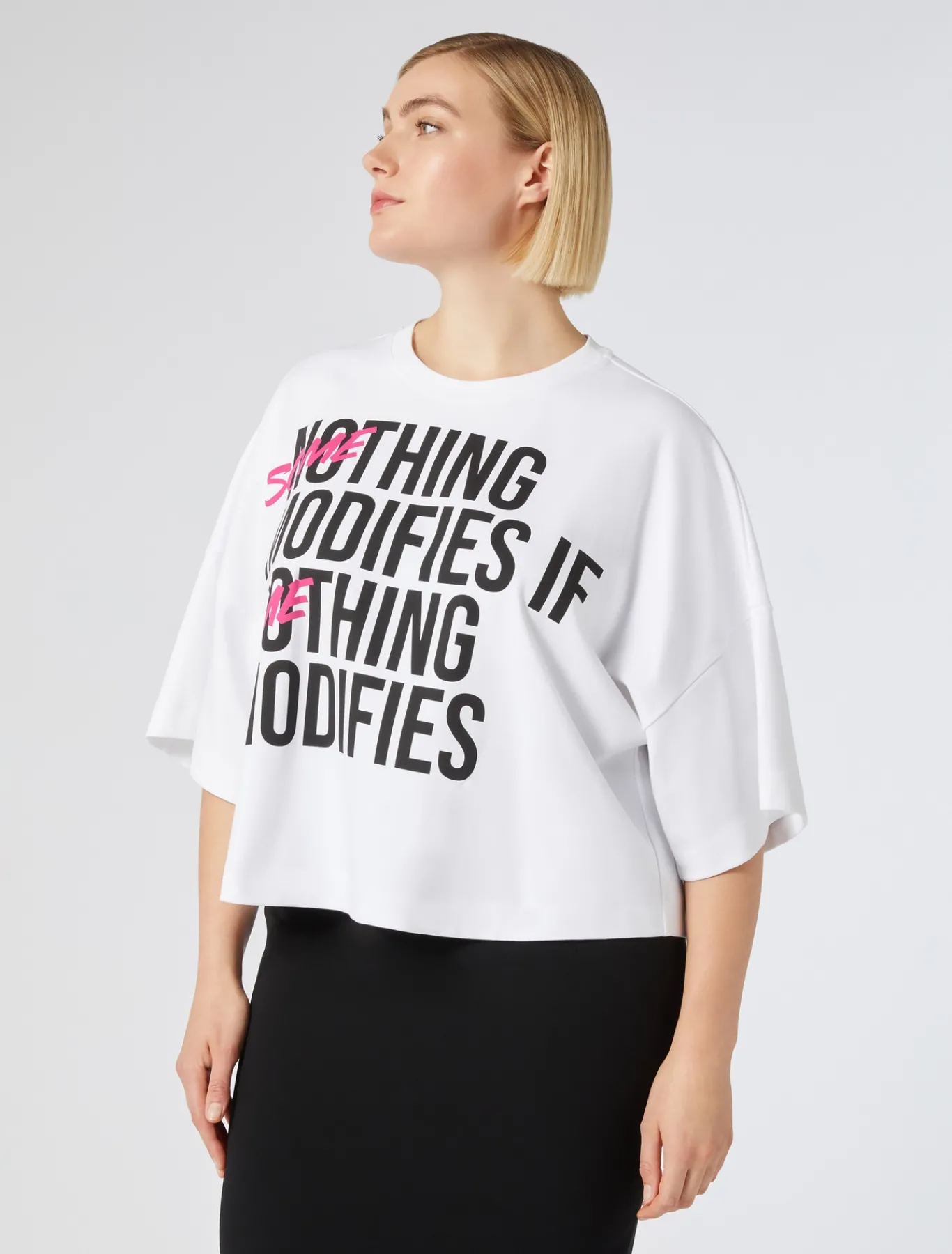 Marina Rinaldi T-shirt en jersey de coton BLANCNEUTRE Hot