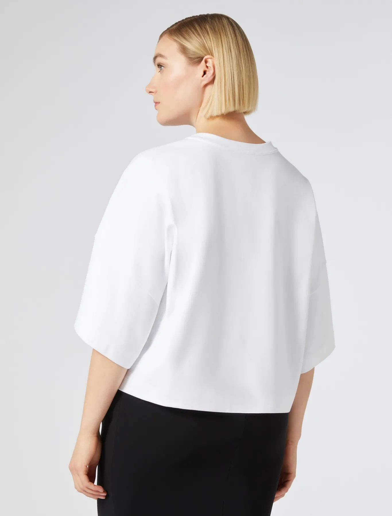 Marina Rinaldi T-shirt en jersey de coton BLANCNEUTRE Hot