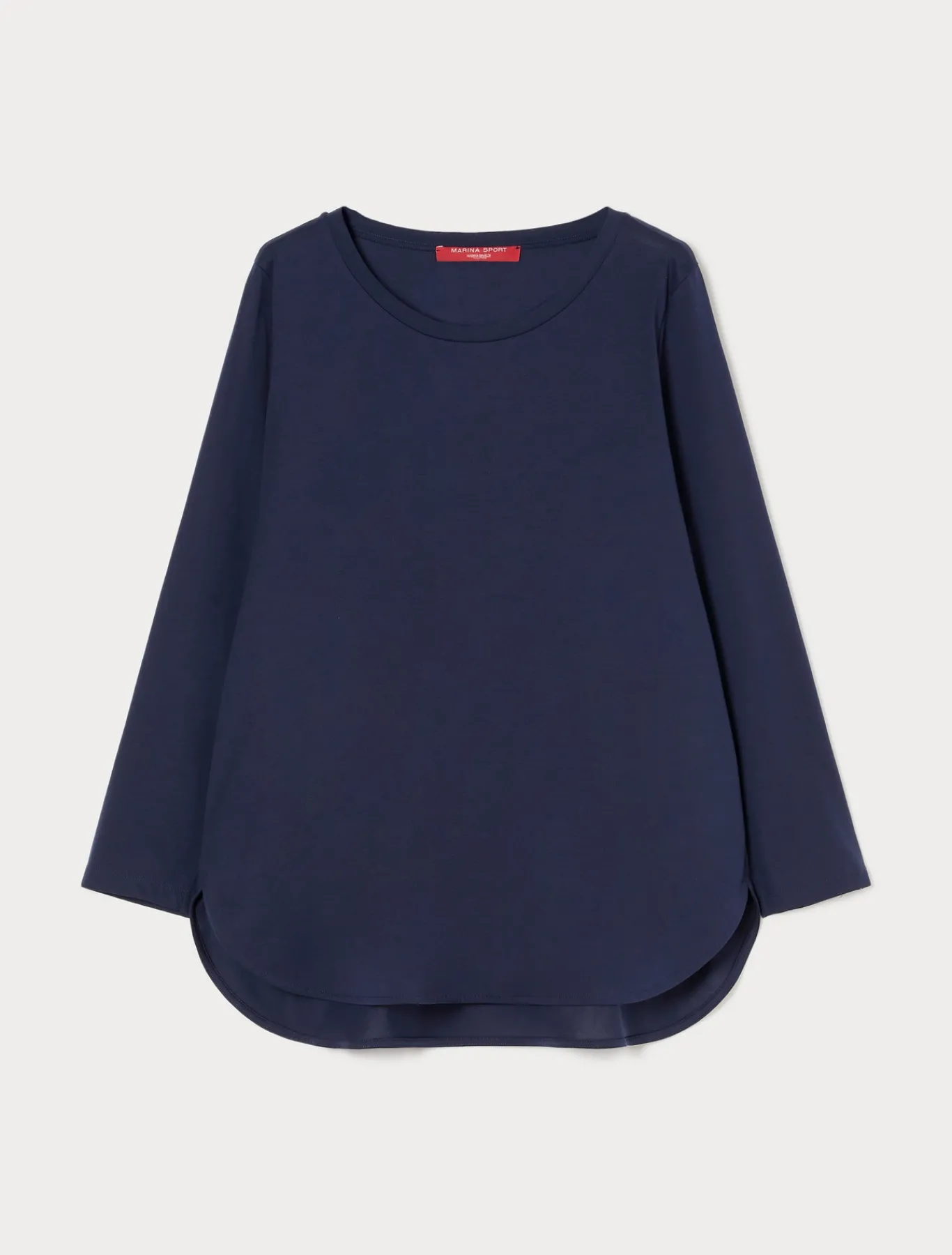 Marina Rinaldi T-shirt en jersey de coton BLEU Discount