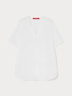 Marina Rinaldi T-shirt en jersey de coton BLANCNEUTRE Fashion