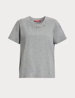Marina Rinaldi T-shirt en jersey de coton GRISCLAIR Hot