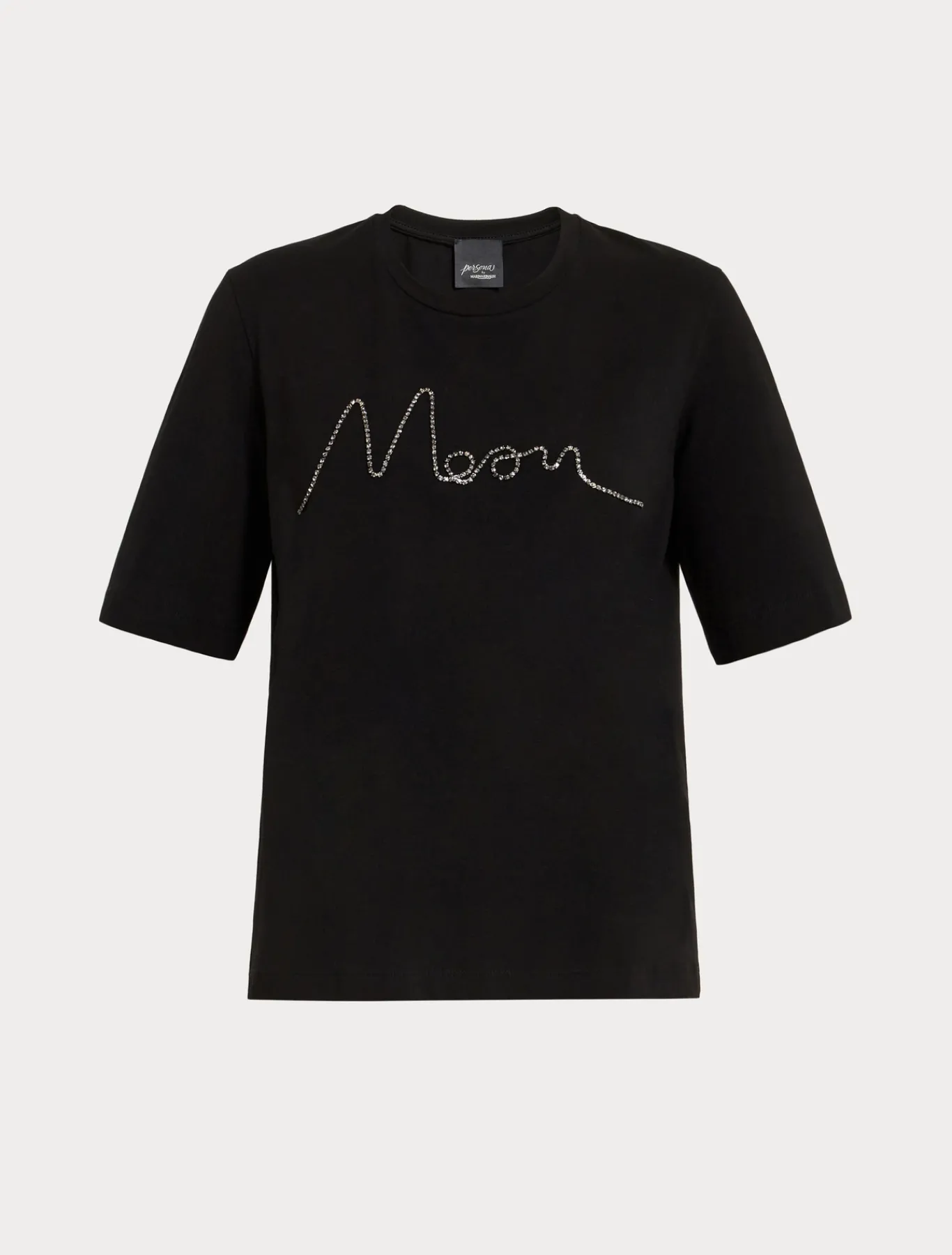 Marina Rinaldi T-shirt en jersey de coton stretch NOIR Fashion