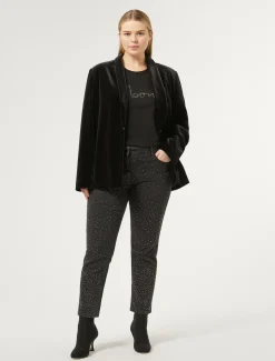 Marina Rinaldi T-shirt en jersey de coton stretch NOIR Fashion