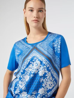 Marina Rinaldi T-shirt en jersey de viscose BLEUET Hot