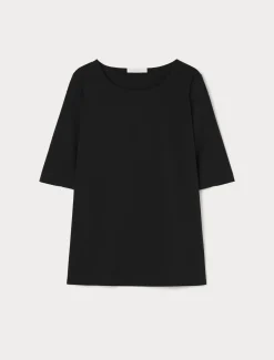 Marina Rinaldi T-shirt en jersey et popeline NOIR Sale