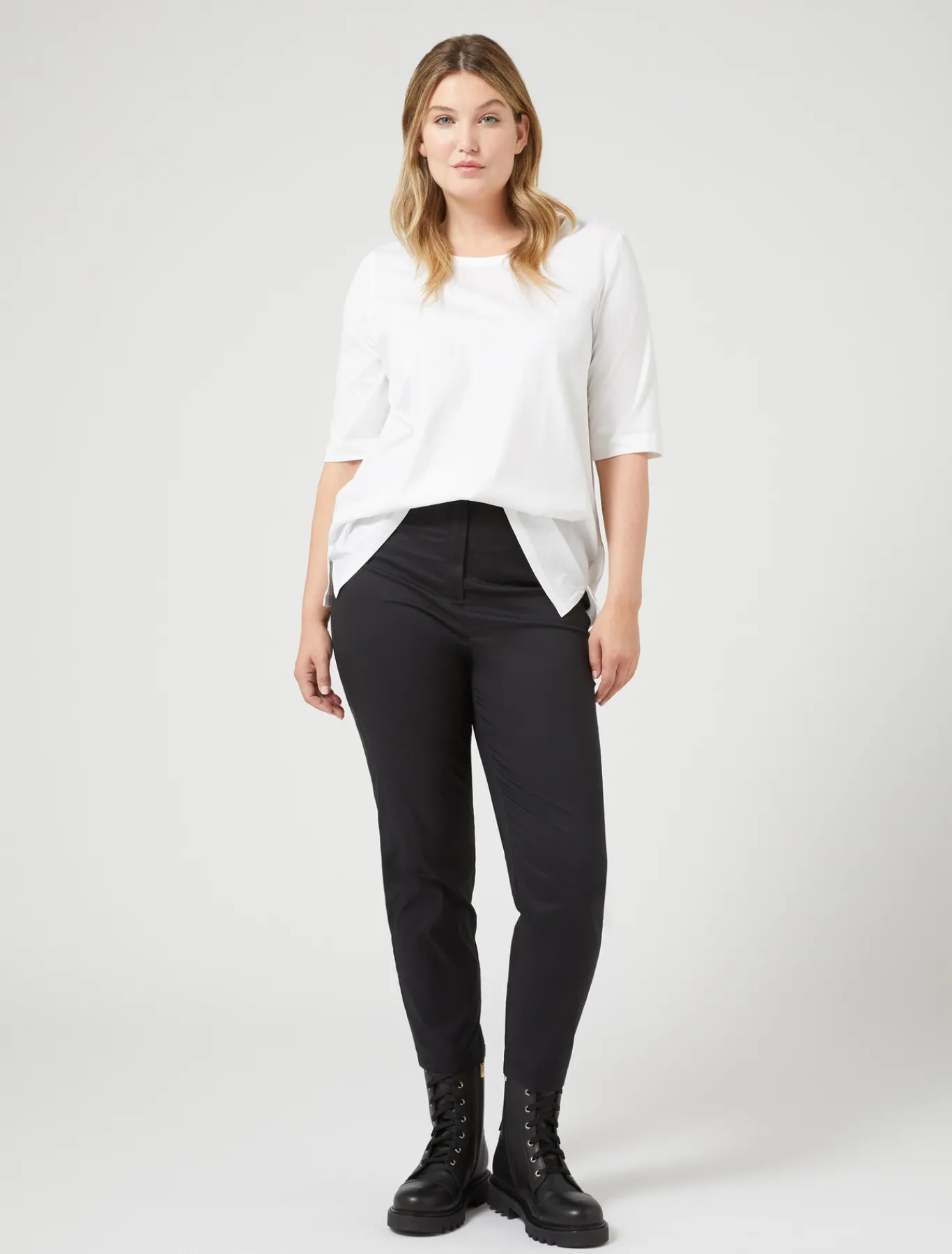 Marina Rinaldi T-shirt en jersey et popeline BLANCNEUTRE Online