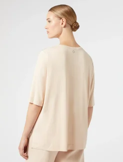 Marina Rinaldi T-shirt en jersey et satin ROSE Sale