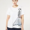 Marina Rinaldi T-shirt en jersey imprimé BLANC Clearance