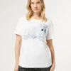 Marina Rinaldi T-shirt en jersey imprimé BLANCNEUTRE Clearance