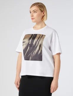 Marina Rinaldi T-shirt en jersey imprimé BLANCNEUTRE New