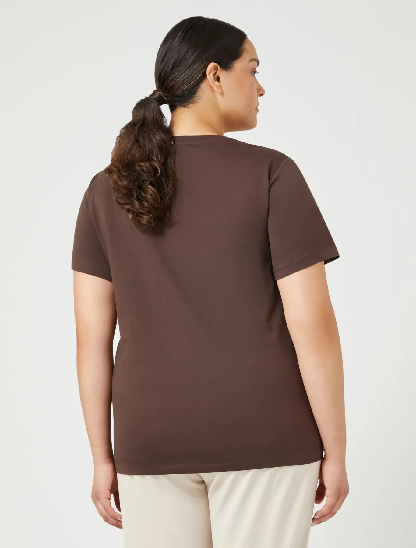 Marina Rinaldi T-shirt en jersey imprimé CHOCOLAT Discount