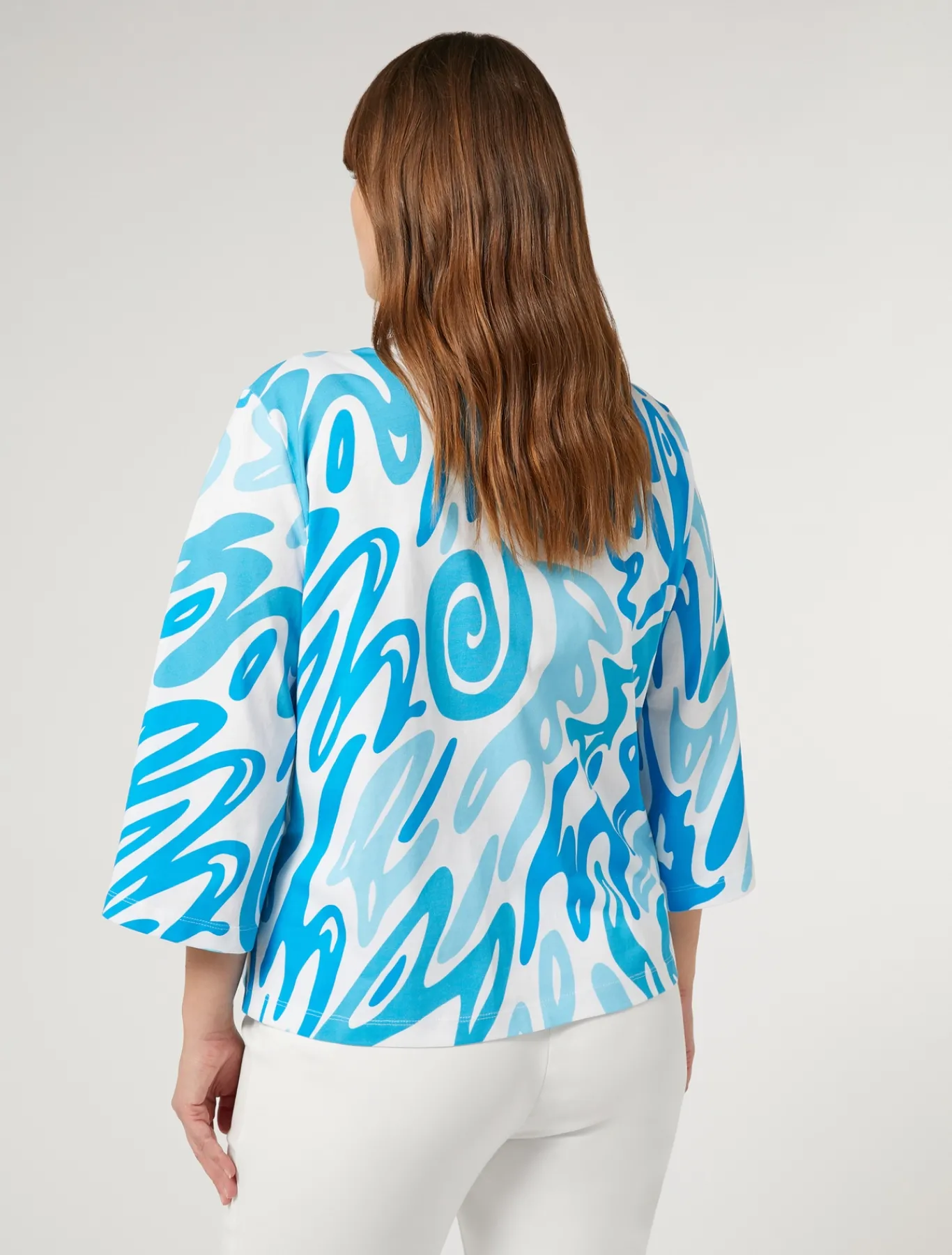 Marina Rinaldi T-shirt en jersey imprimé BLANC Clearance