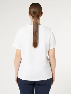 Marina Rinaldi T-shirt en jersey imprimé BLANC Clearance