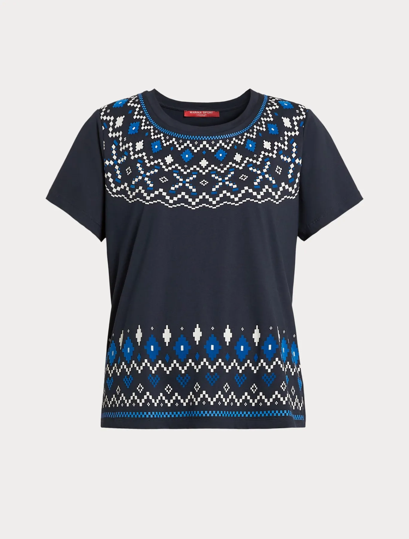Marina Rinaldi T-shirt en jersey imprimé BLEU Clearance