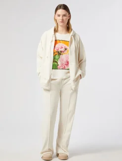 Marina Rinaldi T-shirt en jersey imprimé BLANC Outlet