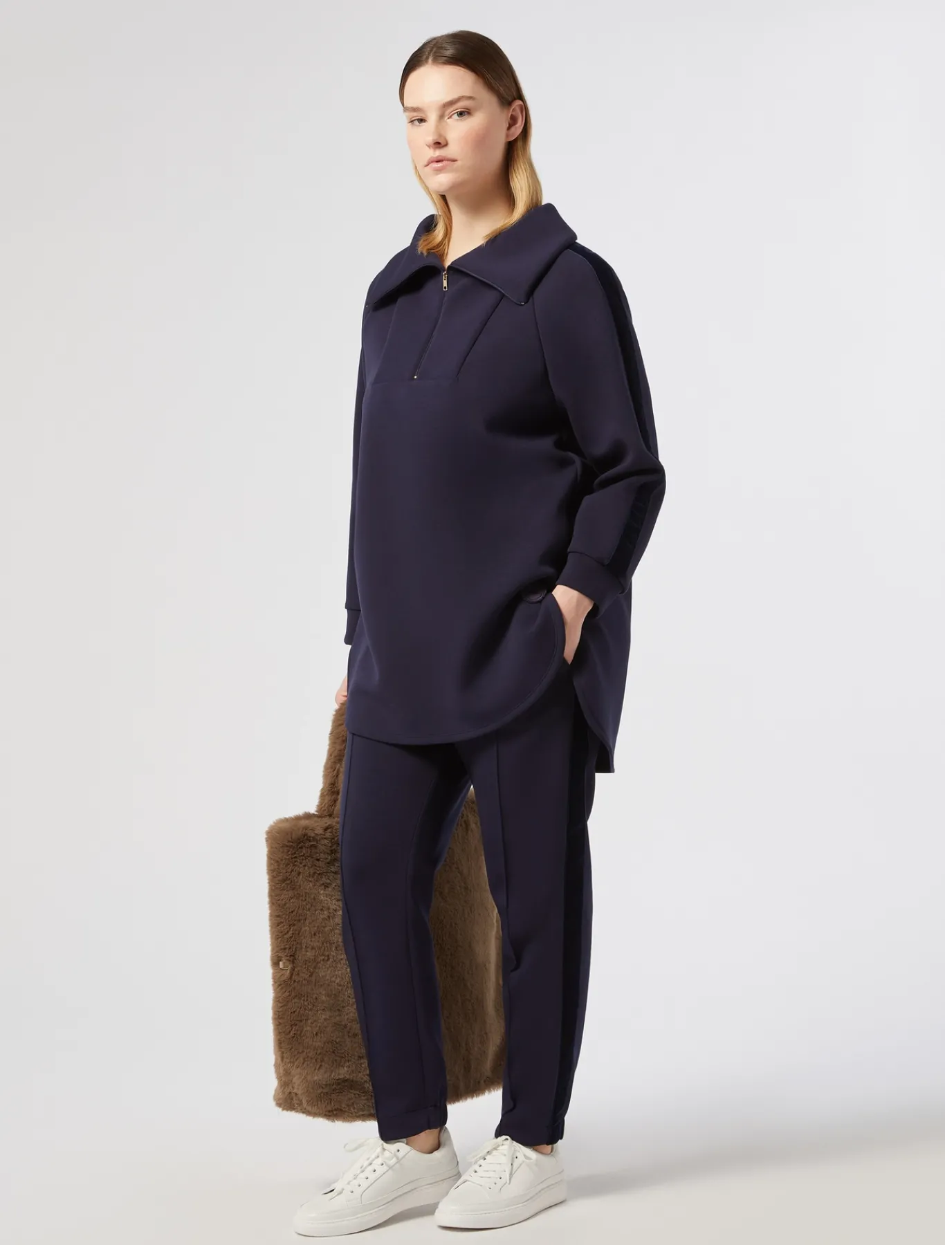 Marina Rinaldi T-shirt en jersey imprimé BLEU Clearance