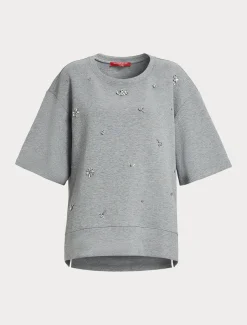 Marina Rinaldi T-shirt en jersey interlock GRISCLAIR Outlet