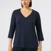 Marina Rinaldi T-shirt en jersey stretch BLEUNUIT Discount