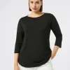 Marina Rinaldi T-shirt en jersey stretch NOIR Best