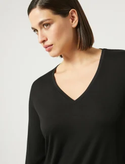 Marina Rinaldi T-shirt en jersey stretch NOIR Hot