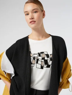 Marina Rinaldi T-shirt en jersey stretch IVOIRE Hot