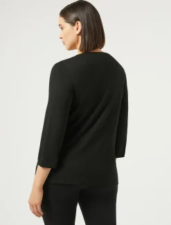 Marina Rinaldi T-shirt en jersey stretch NOIR Hot