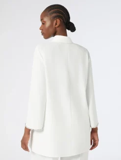 Marina Rinaldi Tunique en cady avec strass BLANC Clearance