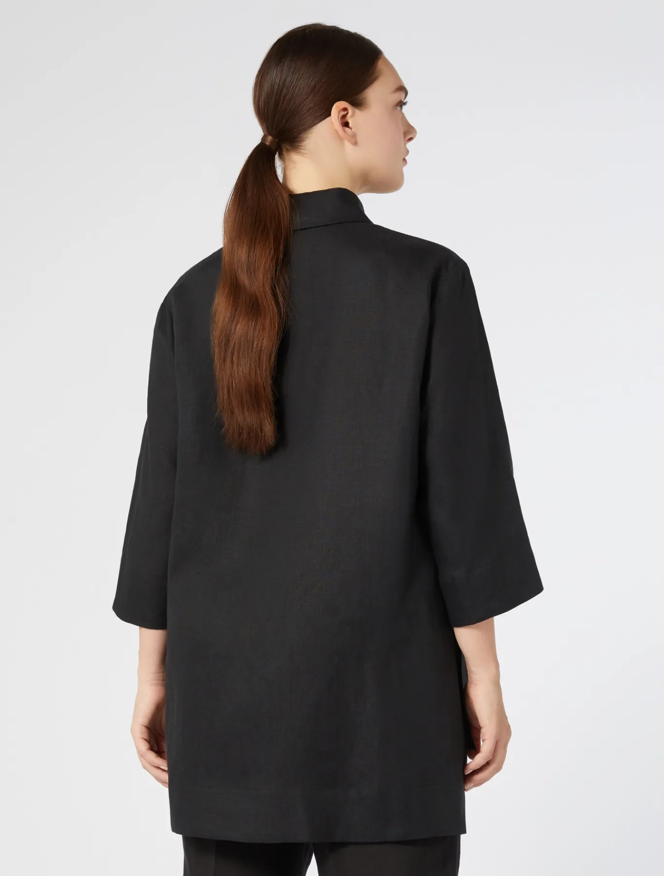 Marina Rinaldi Tunique en lin NOIR Fashion