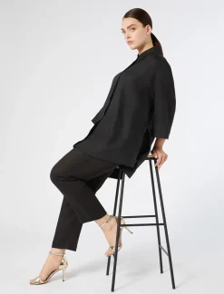 Marina Rinaldi Tunique en lin NOIR Fashion