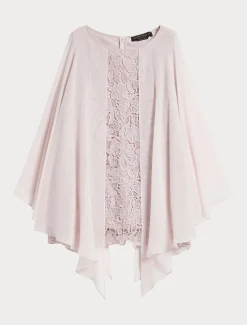 Marina Rinaldi Tunique en macramé lamé ROSE Clearance