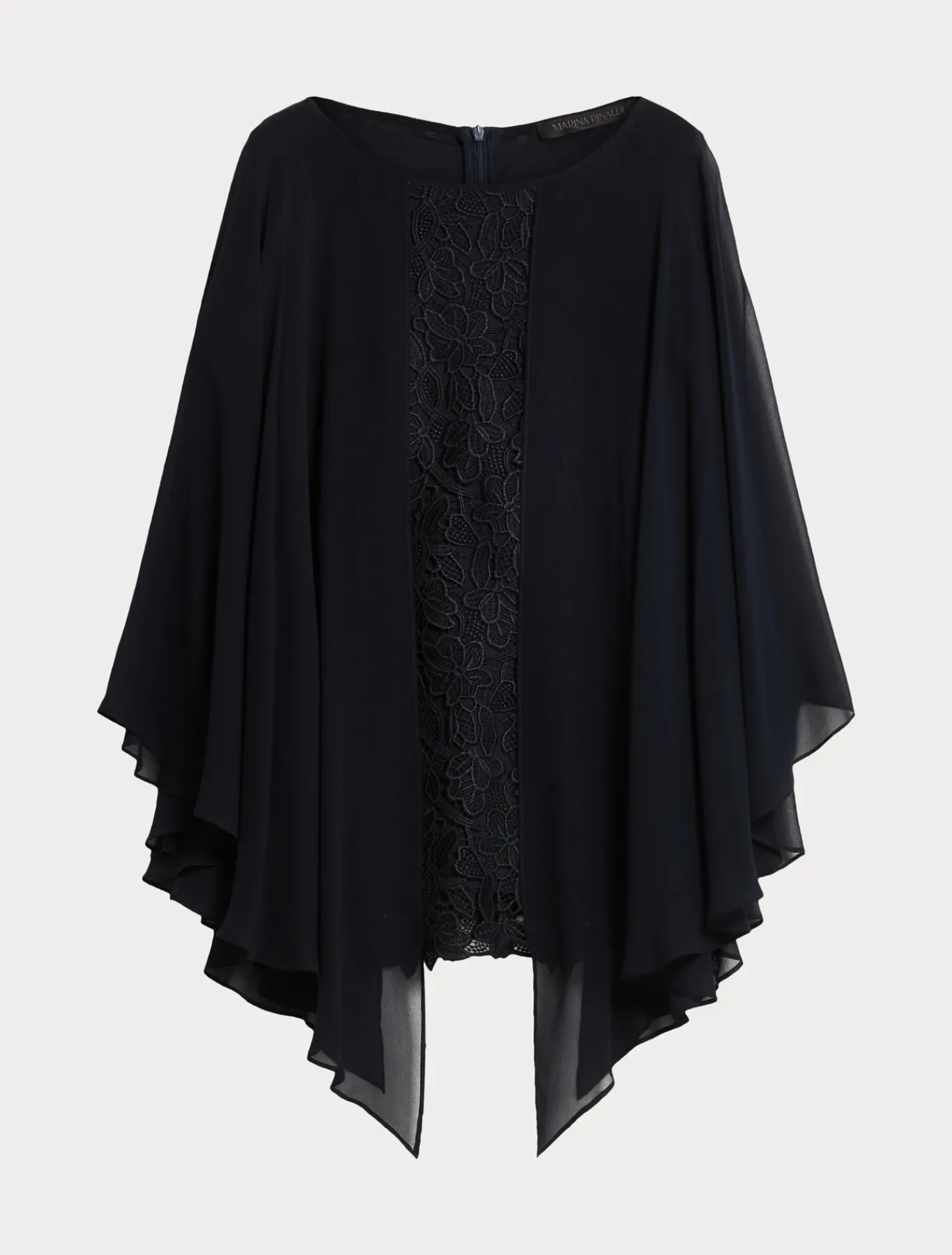 Marina Rinaldi Tunique en macramé lamé BLEUNUIT Fashion