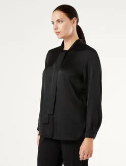 Marina Rinaldi Tunique en satin NOIR Fashion