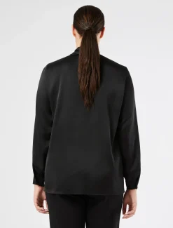 Marina Rinaldi Tunique en satin NOIR Fashion