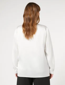 Marina Rinaldi Tunique en satin BLANC New