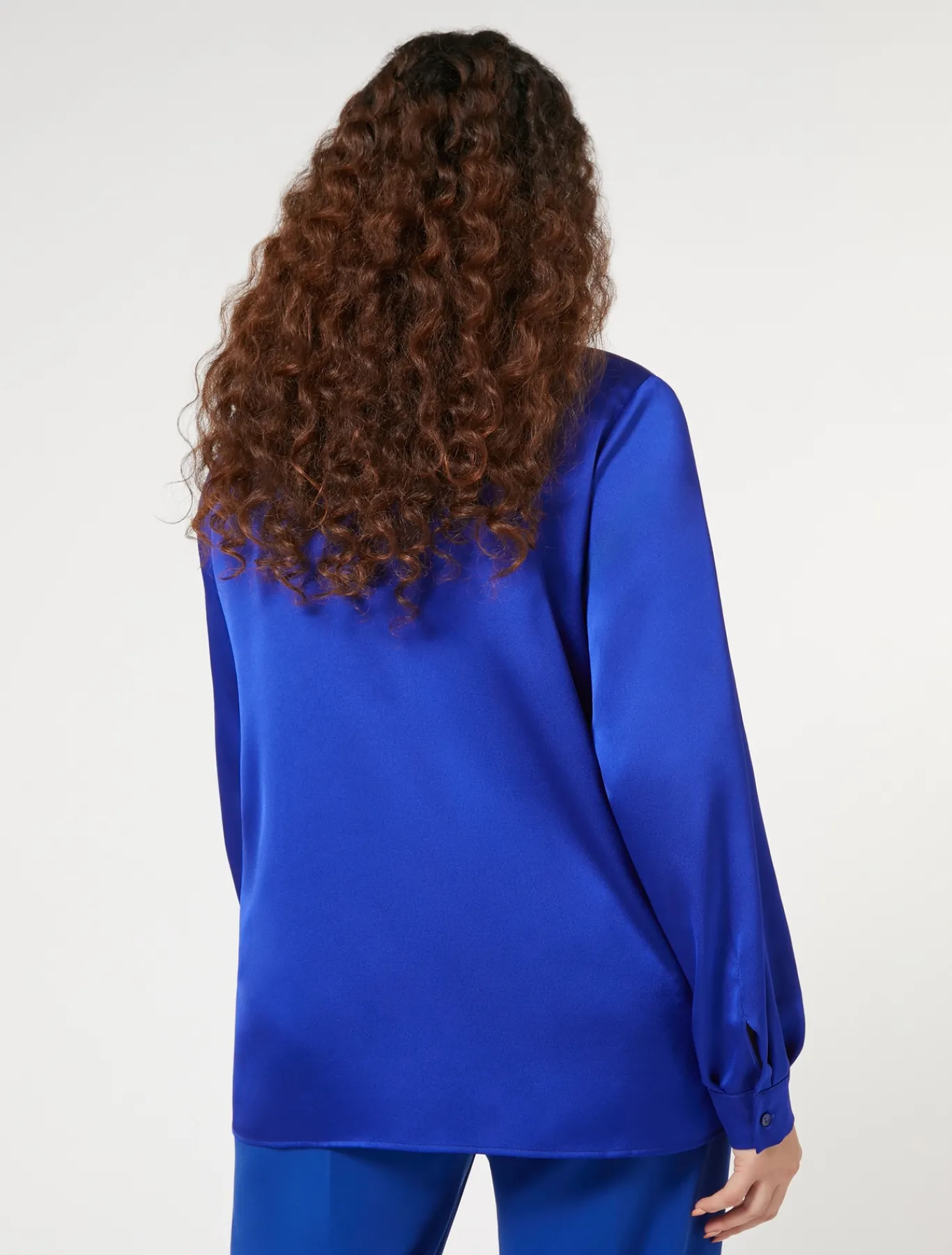 Marina Rinaldi Tunique en satin BLEUET Outlet